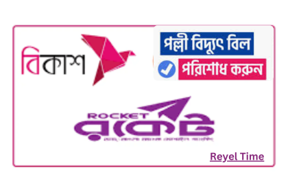 বিকাশ,রকেটে পল্লী বিদ্যুৎ বিল দেওয়ার